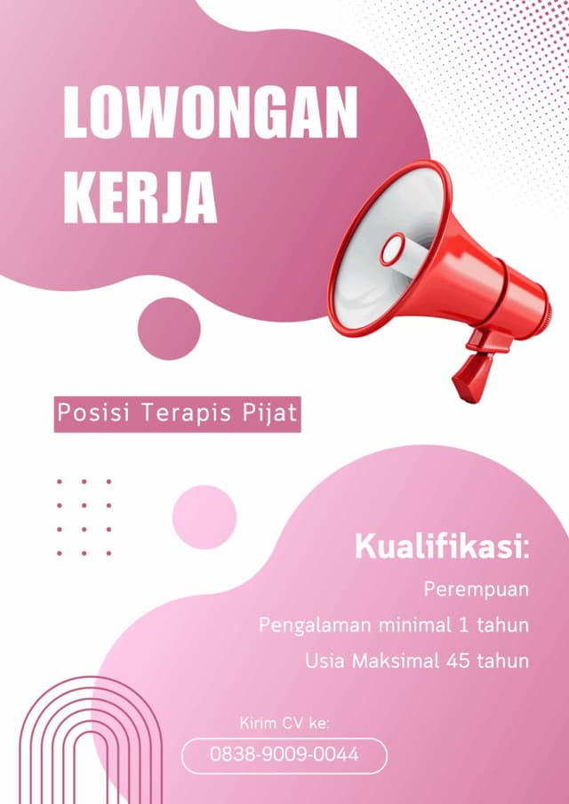 Poster Lowongan