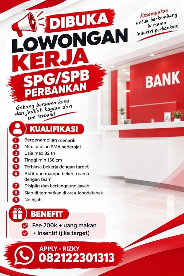 Poster Lowongan