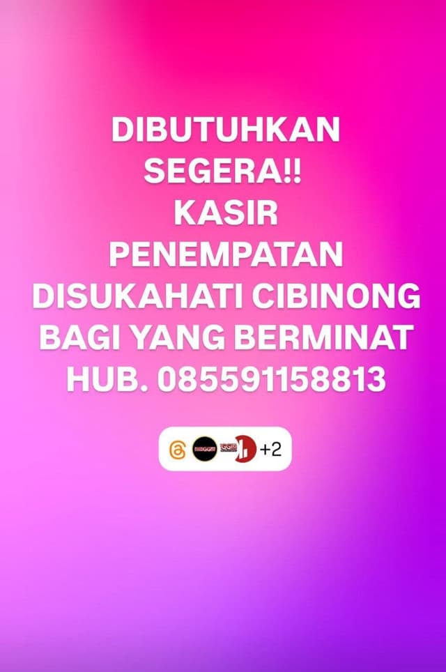 Poster Lowongan